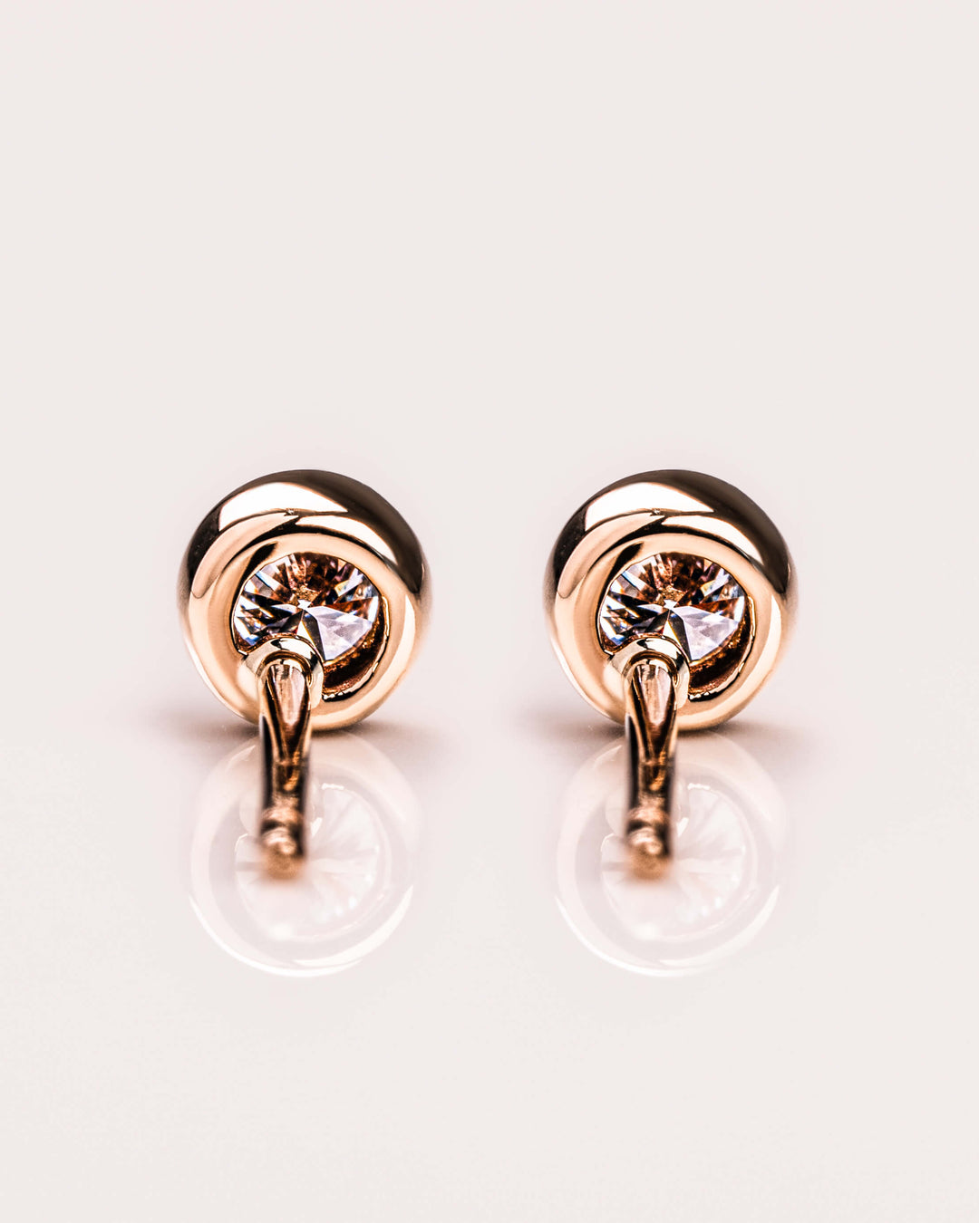 Small Bezel Diamond Studs