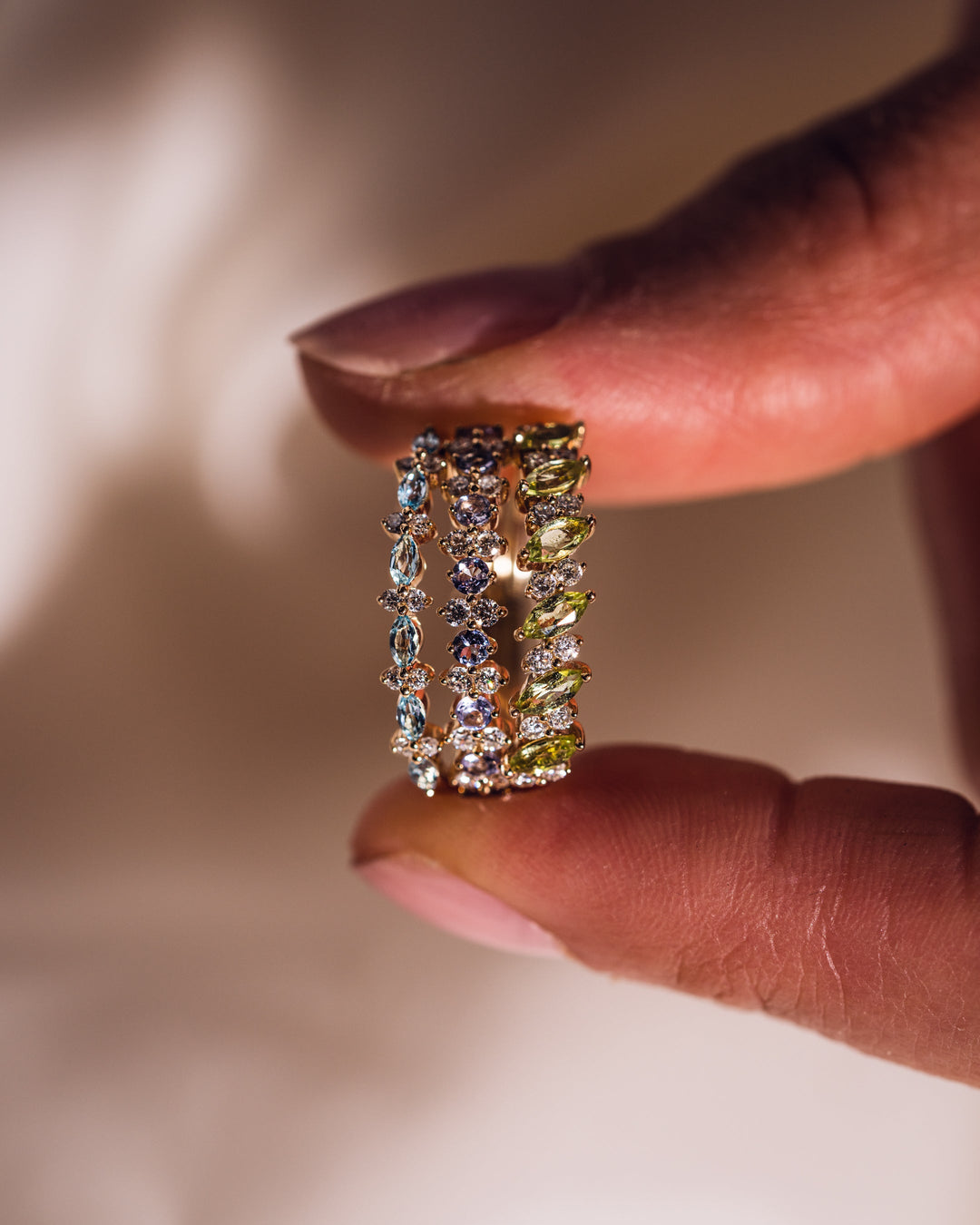 Ready to Ship - Tanzanite & Diamond Cluster Ring