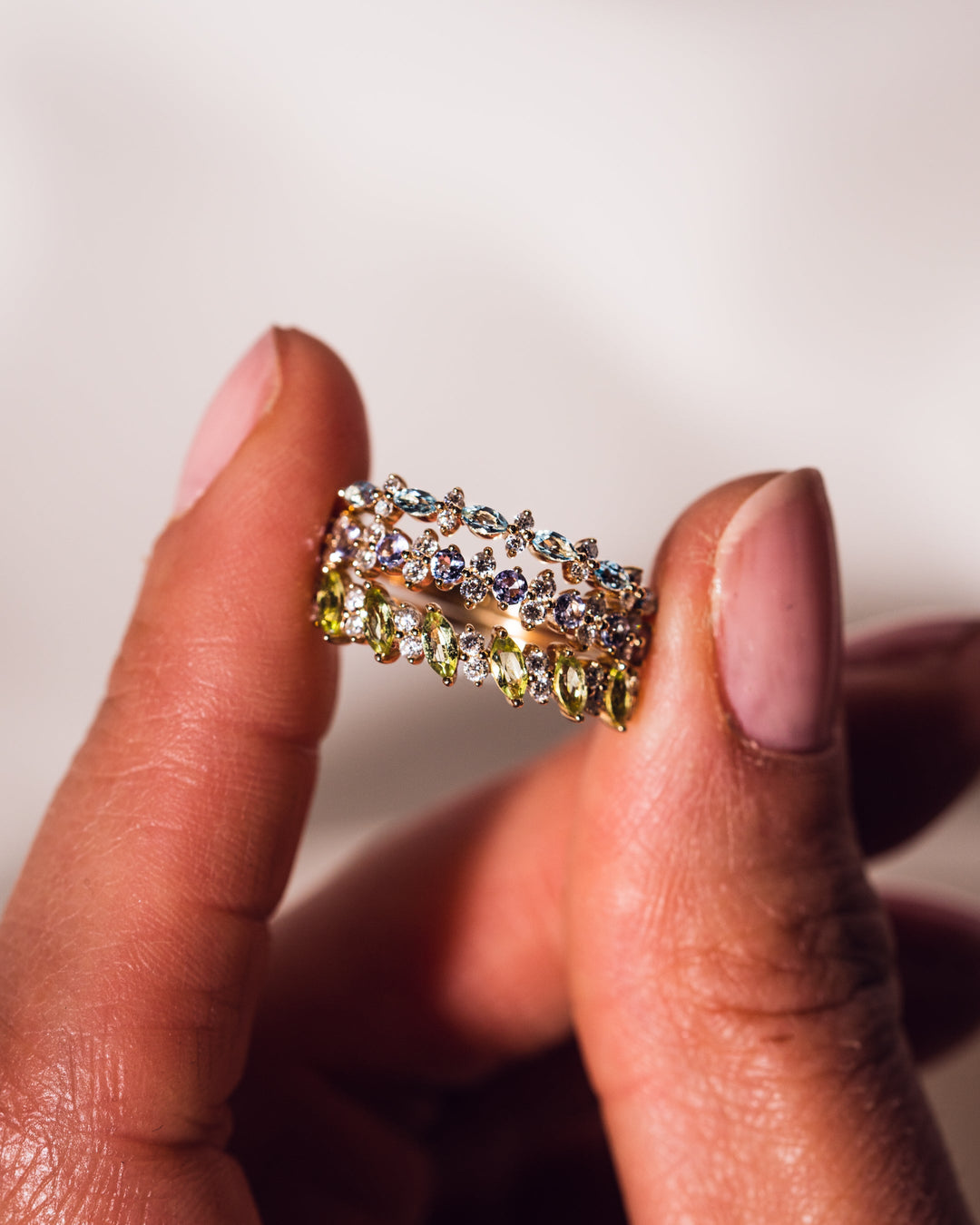 Ready to Ship - Tanzanite & Diamond Cluster Ring