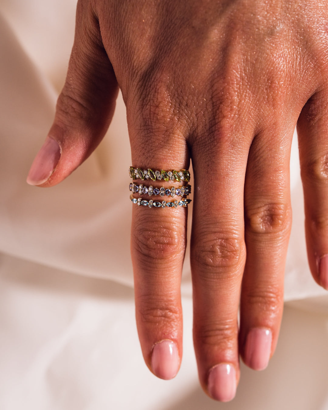 Ready to Ship - Tanzanite & Diamond Cluster Ring