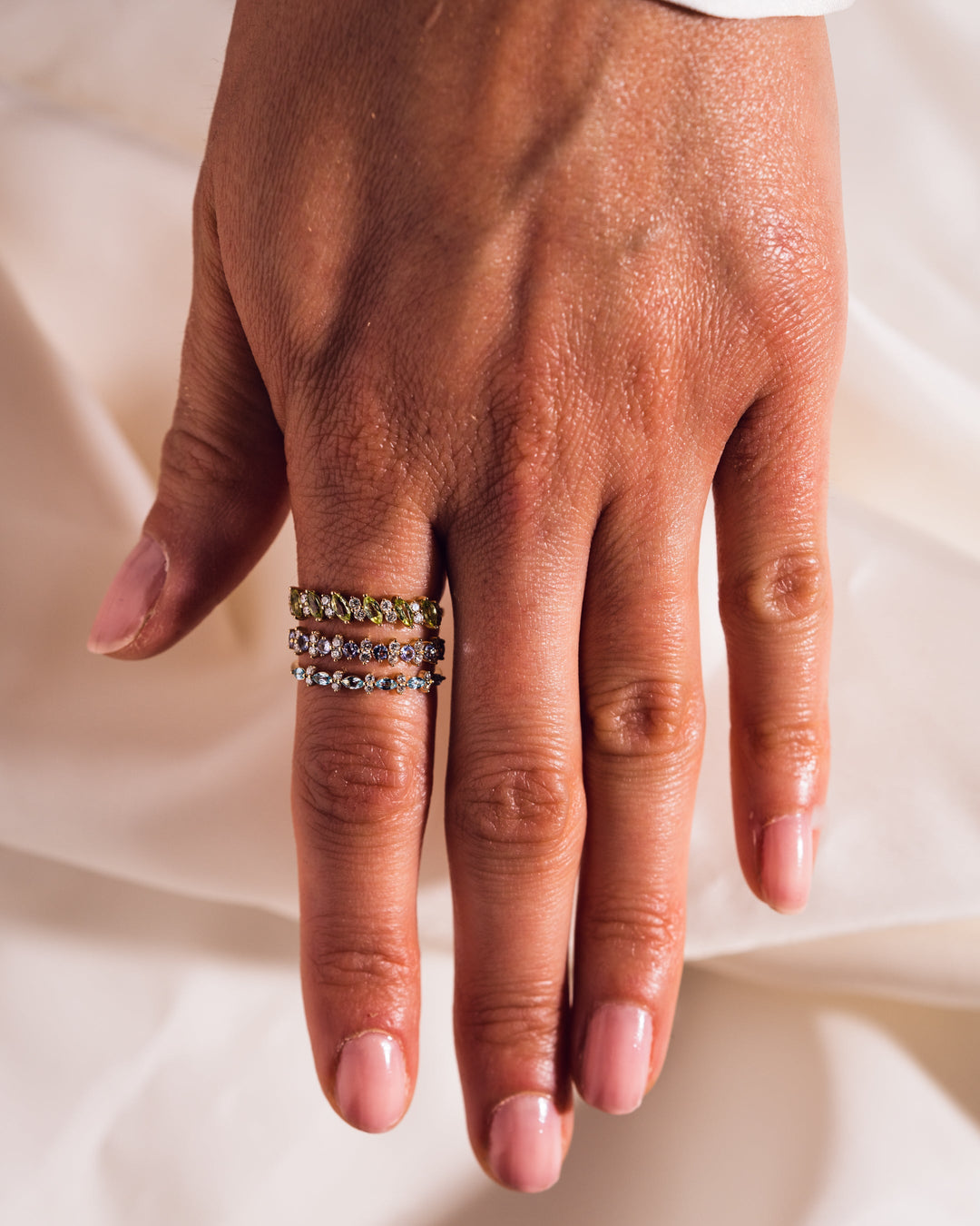 Ready to Ship - Tanzanite & Diamond Cluster Ring