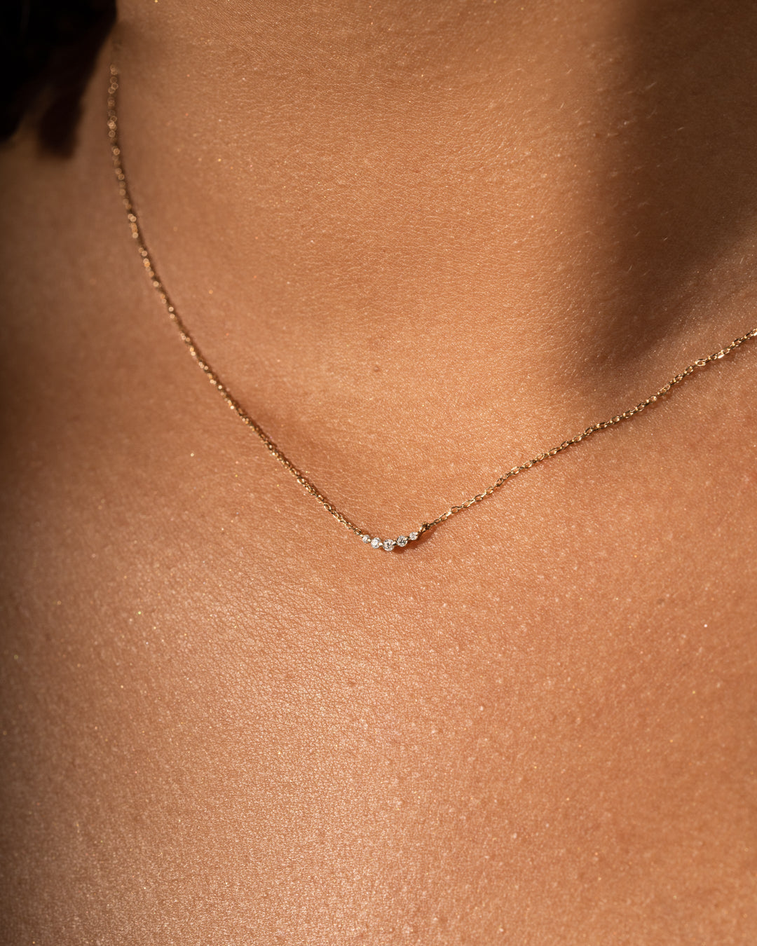Ready to Ship - Floating Diamond Necklace
