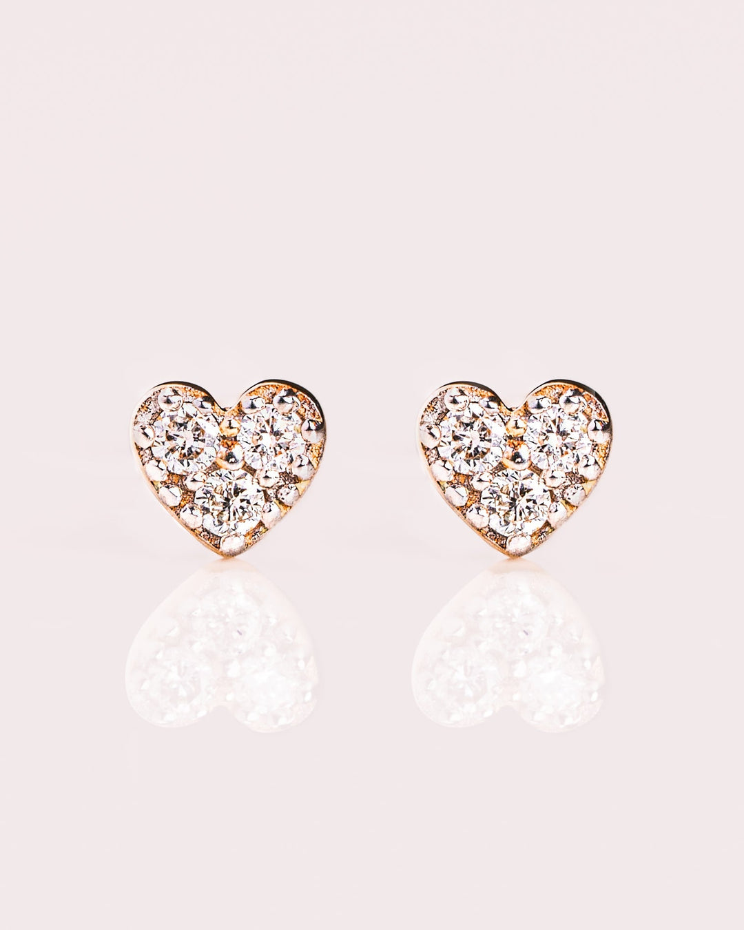Ready to Ship - Mini Heart Earrings (Pavé)