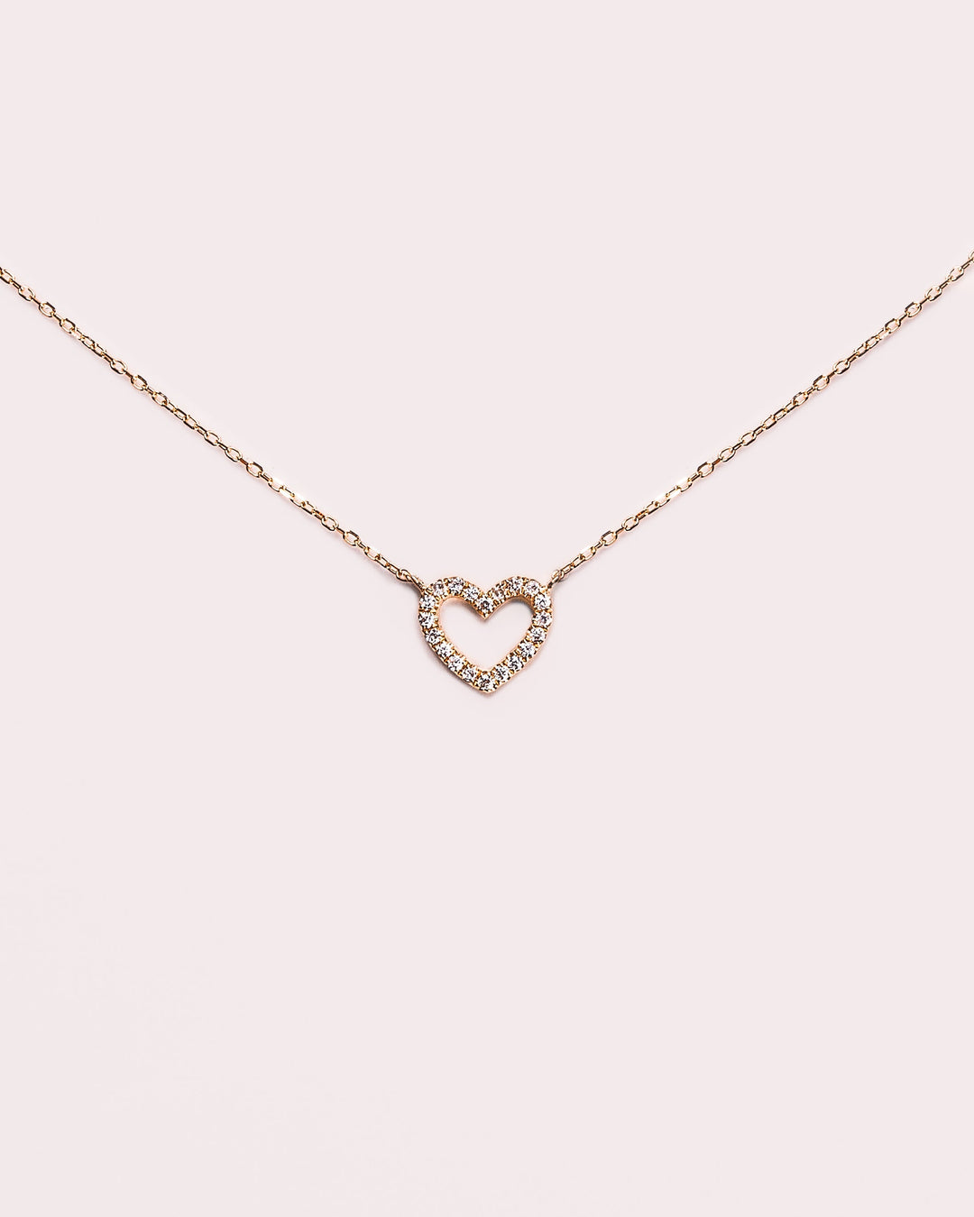 Ready to Ship - Pavé Heart Necklace