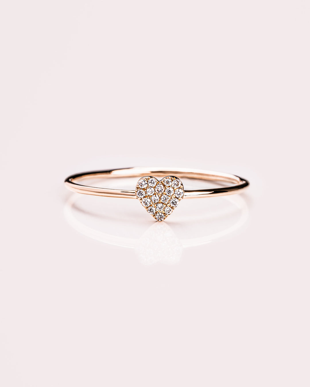 Ready to Ship - Heart Ring (Pavé)