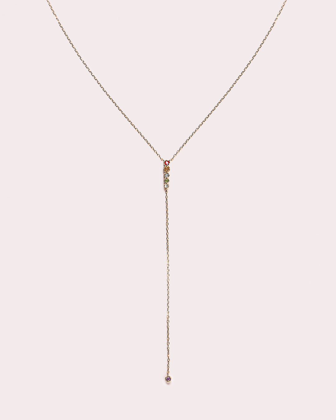 Ready to Ship - Lariat Rainbow Necklace